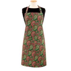  Ritz Christmas Paisley Printed Full Apron: Home & Kitchen