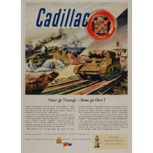  1944 Ad WWII Cadillac M 5 Light Tank M 8 Howitzer Army 