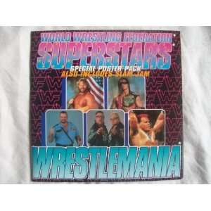   WWF SUPERSTARS Wrestlemania 7 45 poster sleeve WWF Superstars Music