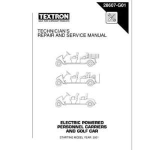  EZGO 28607G01 Shuttle Repair Manual for Powered Vehicles 