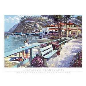  Catalina Promenade by Howard Behrens. Size 32.50 X 22.00 