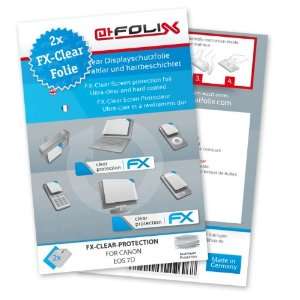 com 2 x atFoliX FX Clear Invisible screen protector for Canon EOS 7D 
