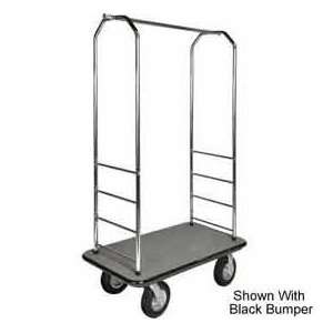  Easy Mover Bellman Cart Chrome, Gray Carpet, Gray Bumper 