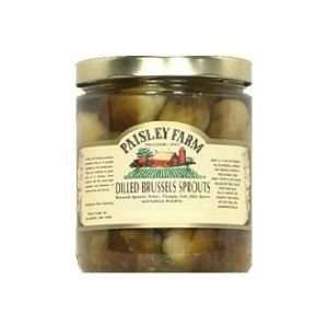 Paisley Farm Brussel Sprouts, Dilled, 16 Ounce (Pack of 12)  