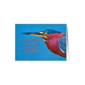  Birthday, 86th, Green Heron Bird Card Toys & Games