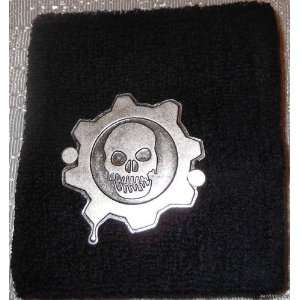 GEARS OF WAR Video Marcus Fenix Metal Logo Black Terrycloth WRISTBAND