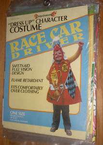 Childs Dress uup Character Costume Race Car Driver 1983  