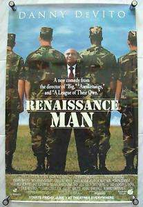 1994 *RENAISSANCE MAN SUBWAY MOVIE POSTER DANNY DeVITO  