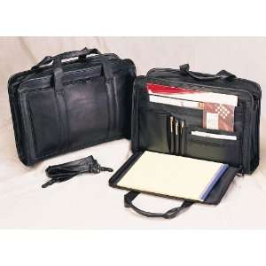  Soft Leather Executive Brief Case  Black: Office Products