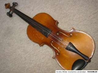 Nice old Violin NR Violon Nicely flammed 1part back  