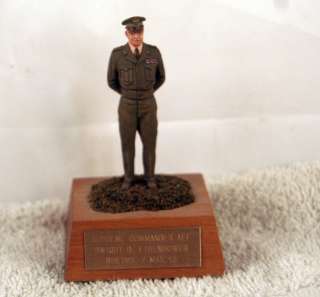 Hand Painted 3.5 Military Toy Soldier Statue Dwight D. Eisenhower 