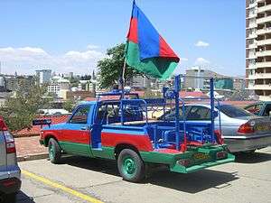 SWAPO election campaign vehicle