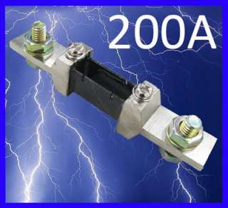200A 75mV DC current shunt resistor for amp panel meter  
