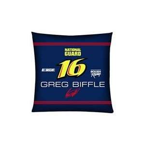  Greg Biffle Team Toss Pillow 18x18   NASCAR NASCAR Sports 