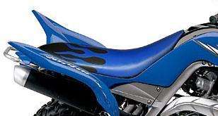 YAMAHA RAPTOR YFM 660 Seat Cover GRIPPER BLUE FLAME  