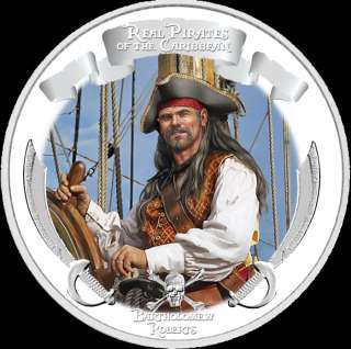 2011 Real Pirates of the Caribbean 4 Coin 1 oz Proof Set New Zealand 