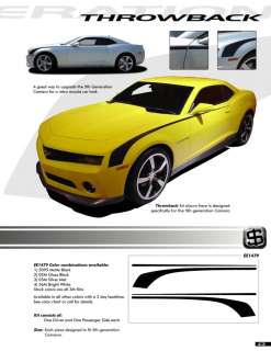 2011 Camaro OEM Style HOCKEY STICK Graphics Stripes (3M Premium Vinyl 