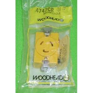  WOODHEAD 4747CR LKG Receptacle 20A 125V NEMA L5 20R 