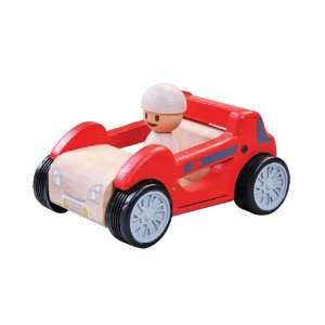  EverEarth Pull Back Wooden Race CAr: Toys & Games