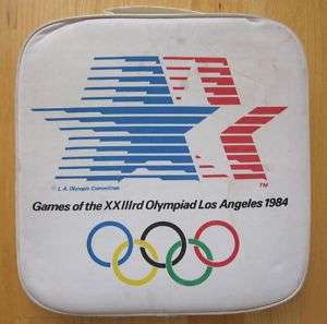 OLYMPIC GAMES XXIII STADIUM CUSHION Los Angeles 1984  