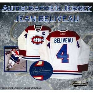  Jean Beliveau Autographed/Hand Signed Jersey Canadiens 