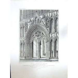    1818 YORK CATHEDRAL CHURCH BLORE KEUX ENGRAVING