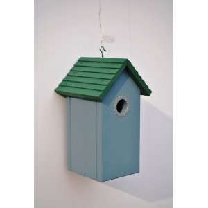  Small Song Bird House with Blowfly Screen, Juniper Blue 