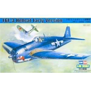   Boss   1/48 F6F 3 Hellcat Early (Plastic Model Airplane) Toys & Games