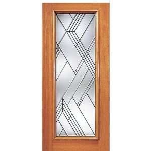  x80 Beveled Glass Entry Door with a Unique Design