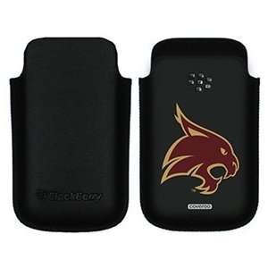  Texas State Bobcat on BlackBerry Leather Pocket Case 