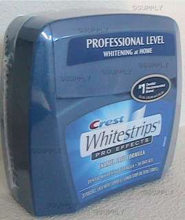 Crest Whitestrips Pro Professional Effects 40 Teeth Whitening White 