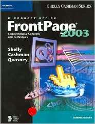 Microsoft FrontPage 2003 Comprehensive Concepts and Techniques 