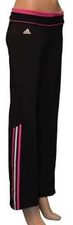 Adidas Womens Running ClimaLite Pants Black/Pink/White  