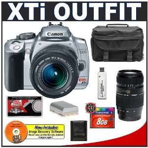  SLR Camera (Silver) + Canon EF S 18 55mm Lens [Outfit] + Tamron 70 