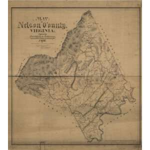  Civil War Map Map of Nelson County, Virginia / prepared by 