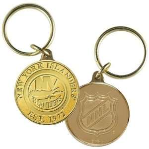  NHL New York Islanders Bronze Coin Keychain Sports 