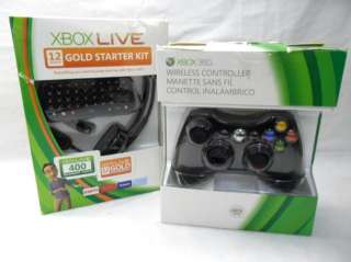   Xbox 360 Wireless Controller & Xbox Live Starter Kit Chatpad & Headset