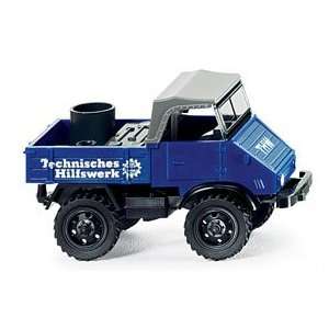  Wiking   087040   THW Unimog 411 (scale 1:87): Toys 