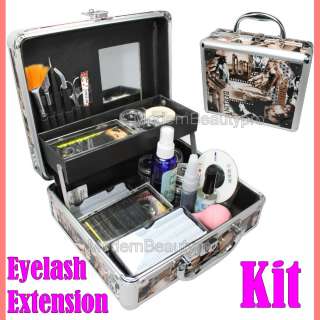 Professional False Eye Lash Eyelash Extension Full Kit Set With Case 