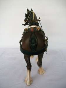 BESWICK CLYDESDALE HORSE WITH ORIGINAL HARNESS 2465   STUNNING  