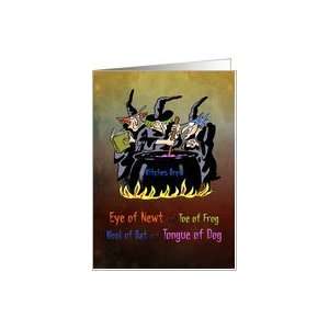  Happy Halloween   Witches Brew   Spell Poem Card Health 