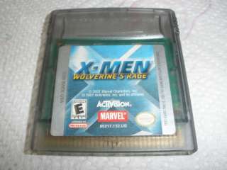 Men: Wolverines Rage (Nintendo Game Boy Color, 2 047875802179 