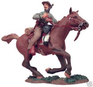 Rebel Cavalry Trooper Charging w Pistol Britains #31016  