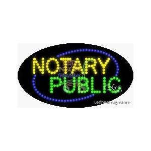  Notary Public LED Sign 15 inch tall x 27 inch wide x 3.5 