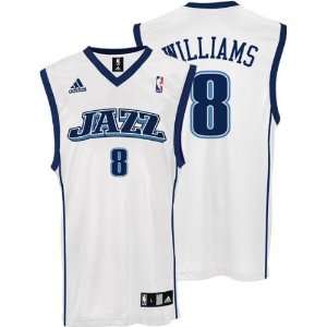 Deron Williams Youth Jersey: adidas White Replica #8 Utah Jazz Jersey 