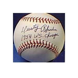  MLB Giants Dusty Rhodes # 26 Autographed Baseball: Sports 