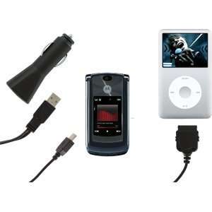   : Motorola Mini USB& iPod Y Car Charg Cord: Cell Phones & Accessories