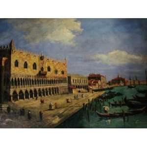  Art Reproduction Italian scenery Venice Scene Oil Painting 