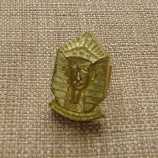 Vintage/fashion Roman PHARAOH Egypt man ancient gold brass ring  
