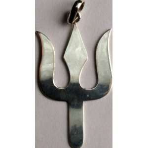  The Trident of Shiva   Sterling Silver Pendant handcrafted 